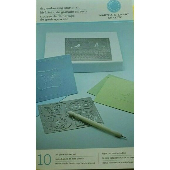 Martha Stewart  Dry Embossing 10 Piece Starter Kit NOB (C20) Crafts - Picture 8 of 11